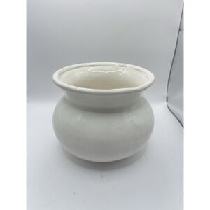 Haeger Floral 5.5" art pottery vase, grey/beige greige, 1998 533-86, urn shaped